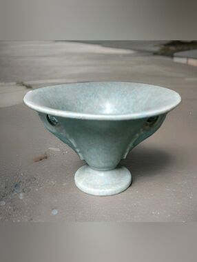 Vintage Roseville Pottery Blue Tuscany Compote Bowl  **GOOD CONDITION**